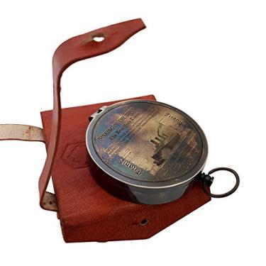 Imagem de Bússola náutica marítima vintage Titanic latão magnético bolso bússola ferramenta de navegação funcional decoração de mesa para casa navios marítimos