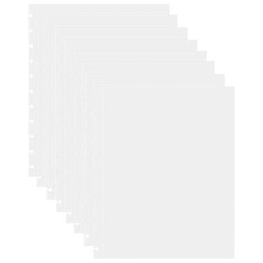 Imagem de Protetores de folha transparentes de 50 peças, protetores de página 21,5 x 27,5 cm, protetores de folha de fichário transparentes para compartimentos em formato de carta, capa de encadernação