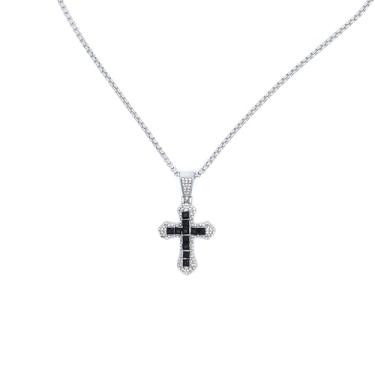 Imagem de GIGB PBDK Colar feminino com pingente de cruz de zircônia cúbica ajustável, crucifixo de strass, colar de cruz exagerada, joias religiosas, presentes, Large, Metal, Sem Pedra Preciosa