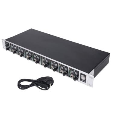 Imagem de Amplificador de Fone de Ouvido, Amplificador de Fone de Ouvido de 8 Canais Profissional Versátil Amplificador de Potência de Fone de Ouvido Divisor de Fone de Ouvido para (Plugue