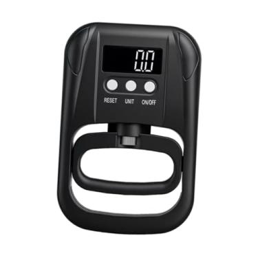 Imagem de Fancyes Medidor de força de preensão Medição de força da mão Testador muscular Dinamômetro de mão estável Visor digital de preensão para dispositivos de, Preto