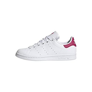 Imagem de adidas Stan Smith (Resíduos plásticos finais) para crianças, Branco/Branco/Rosa Negrito, 17