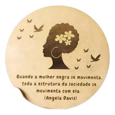 Imagem de Mulher Negra Se Movimenta, Placa Em Mdf 3mm Placas De Axé - Baobaartig