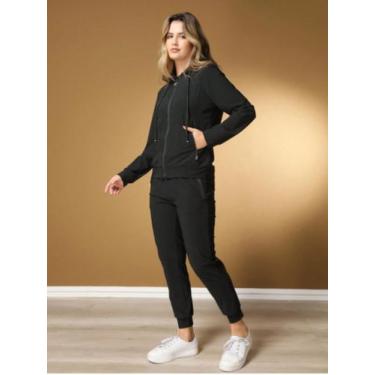 Imagem de Conjunto Corta Vento Tectel Feminino - Gazo, Preto, G