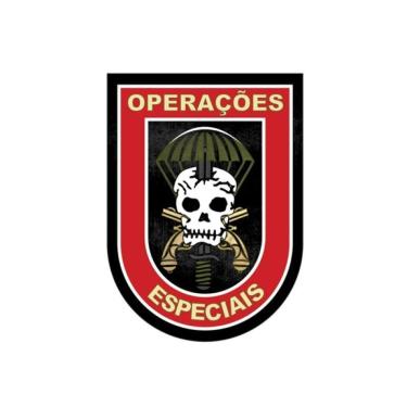 Imagem de Adesivo Operações Especiais Caveira Paraquedista Externo