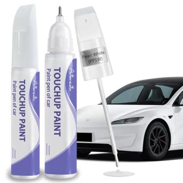 Imagem de Tinta de retoque para Tesla-Exact Match-Chips and Nicks Caneta de retoque para reparo de arranhões Acessórios de carro Caneta de pintura para apagar arranhões de carro