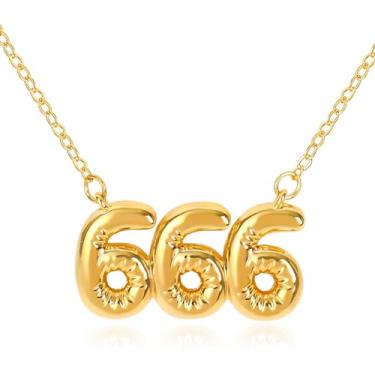 Imagem de Colar com número de ângulo de bolha 111 222 333 444 555 666 777 888 999 para mulheres, pingente de número da sorte banhado a ouro 18K, numerologia, joias, amizade, presente de aniversário, dia dos