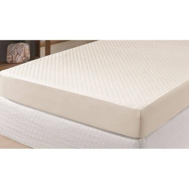 Imagem de Capa Protetora Impermeável De Colchão Saia Box Padrão Palha