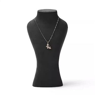 Imagem de Porta-joias 3D preto para colar, suporte de corrente, exibição de exibição, boutique, busto de manequim, organização doméstica, organizador de joias para meninas e mulheres, suporte de exibição de