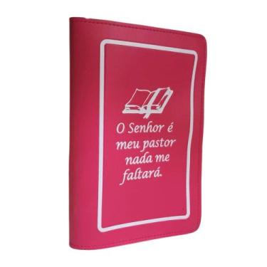 Imagem de Capa Protetora para Bíblia Média Feminina com Zíper Escrito O Senhor é
