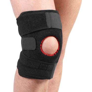 Imagem de Joelheira Ajustável Neoprene Compressão Proteção Mbfit Preto