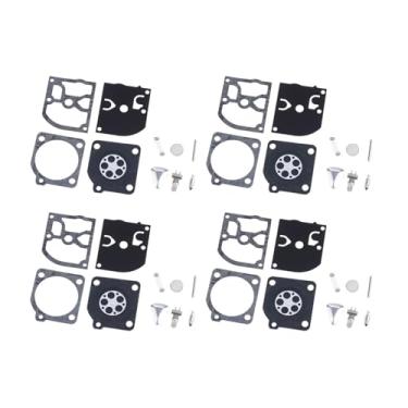 Imagem de 1 conjunto de kits de reconstrução de carburador para motosserras Zama RB-45 C1Q-EL1 C1Q-EL6 C1Q-M43 40 45 49 H55 H51 240R 245R PARTNER 400 (4 conjuntos)