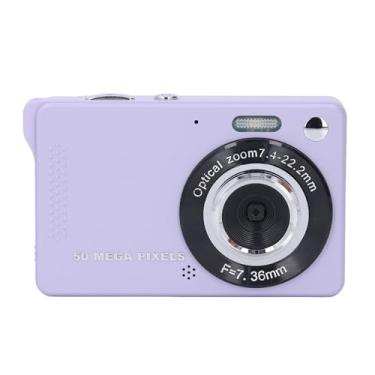 Imagem de Câmera Digital de 50MP, Alta Resolução, Fácil de Operar, Compacta e Elegante, para Viagens, Coleta, Fotografia de Graduação Com Material ABS (Roxo)