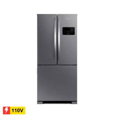 Imagem de REEMBALADO: Geladeira Brastemp French Door BRO85AK Frost Free Inox 554L - 110V