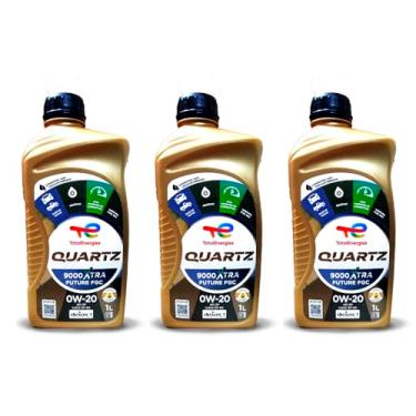 Imagem de Kit 3 Litros Oleo Motor 0w20 Sintetico Total Quartz 9000 Xtra Future Fgg