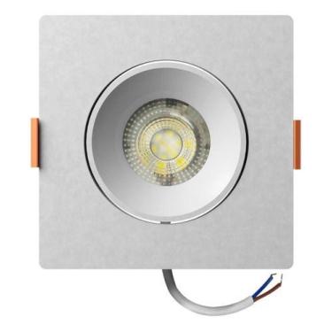 Imagem de Spot De Embutir Quadrado Led 7w Luz Amarela Bronzeart - LLUM Bronzeart