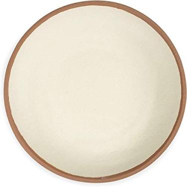 Imagem de Q Squared Prato de jantar Potter Collection, conjunto de 4, melamina e bambu inquebráveis sem BPA, 25 cm, terracota
