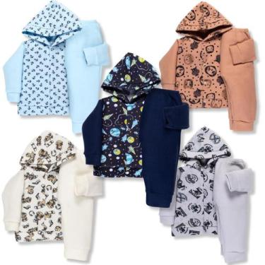 Imagem de Kit 5 Conjunto Infantil Inverno Soft Roupa De Frio Menino Menina 0 a 8