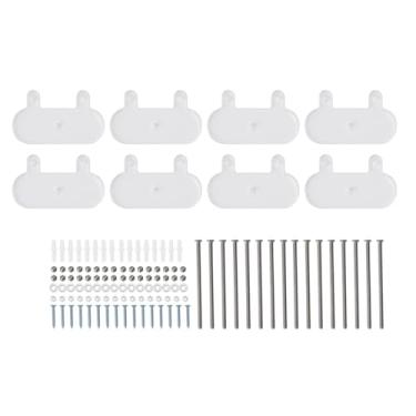 Imagem de Cabide de Montagem de Parede de Skate, Suporte de Exibição de Acrílico Com Parafusos, 8 PCs Skateboard Deck Racks para Tela Vertical ou Horizontal, Guitarra, Violino, Instrumento
