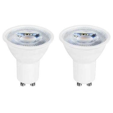 Imagem de Kit 2x Lâmpada LED Dicróica MR16 GU10 6,5W Branco Quente Bivolt
