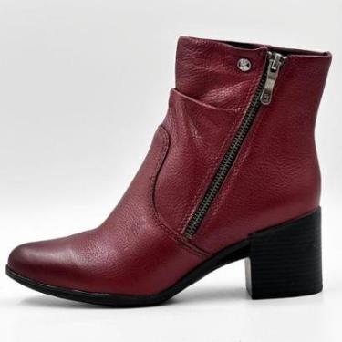 Imagem de Bota Bottero Cano Curto Salto Médio Bloco Feminina-Feminino