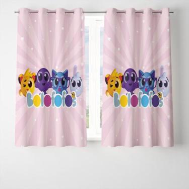 Imagem de Cortina Decorativa Bolofofos - KN DECOR, 2,80x1,60