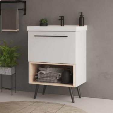 Imagem de Gabinete com Pés Para Banheiro Gales Móveis Bosi