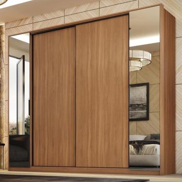 Imagem de Guarda Roupa Casal 4 Portas Com Espelho E 4 Gavetas Laredo - Amêndola-nude Tx