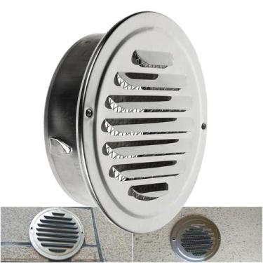 Imagem de Grade Tampa Entrada De Ventilação Exaustor De Ar Em Aço Inox - Leander