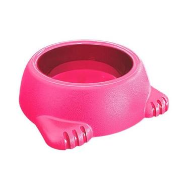 Imagem de Comedouro Furacão Pet Glamour Rosa para Cães - 500ml