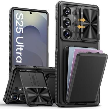 Imagem de Capa de celular SSLOTSCASE para Samsung Galaxy S25 Ultra Black