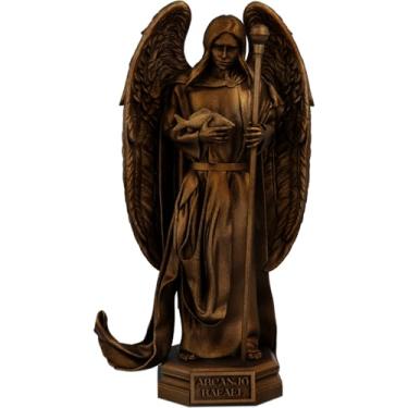 Imagem de Estátua São Rafael Arcanjo da Cura - Imagem Católica (Cor Cobre Antigo)