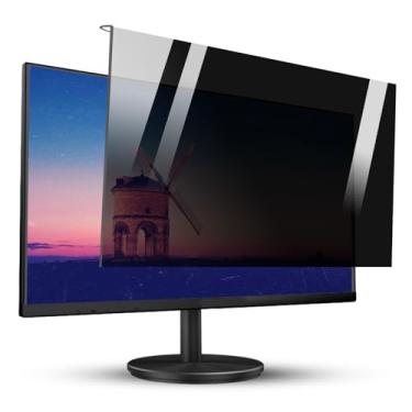 Imagem de HXLXWUSC Filtro de tela de privacidade de computador, protetor de tela para monitor widescreen, protetor de tela acrílico para pendurar, 18-32 polegadas, para escritório (25/27 polegadas 613 x 356 mm)