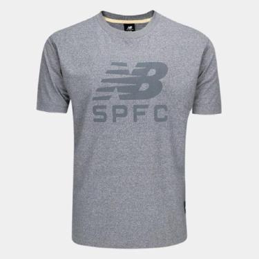 Imagem de Camisa São Paulo New Balance Concentração 2025 Cinza - Masculino, G, C