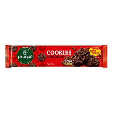 Imagem de Kit c/ 4 Biscoito Piraque de chocolate 80g - Piraquê