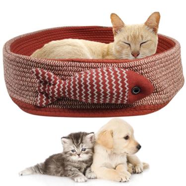 Imagem de Cama De Gato Arranhador Cestinho Rasqueavel Felino Animais Estimaçao Pet Petshop Caminha Confortavel