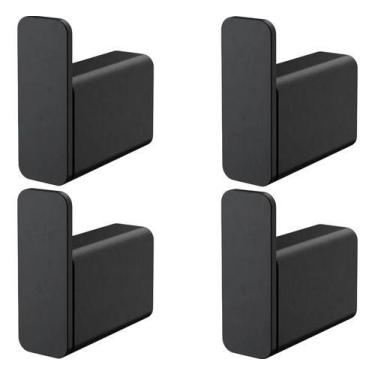 Imagem de Kit 4 Peças Cabide Simples Banheiro Docol Flat 009609ce Onix