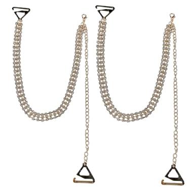 Imagem de Sutiã de noiva de cristal com strass, alças de ombro para mulheres, lingerie charmosa, alça ajustável, corrente, vestido de casamento, festa rave, formatura, festival, acessórios, verão, corpo, moda