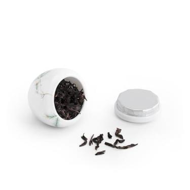 Imagem de Lata de Chá Vasilha de chá de pinho de cavalinha com tampa, vasilha de armazenamento de chá de cerâmica doméstica selada, acessórios de chá Lata de Chá