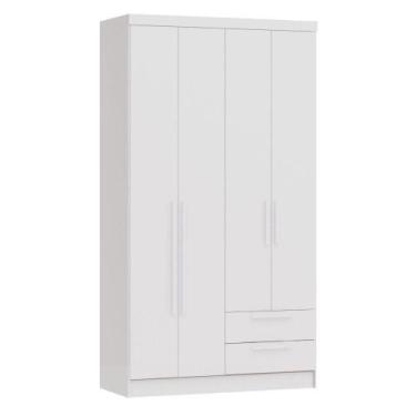 Imagem de Roupeiro/Guarda Roupa Castro 8423A Nero 4 Portas 2 Gavetas 198x108x47c