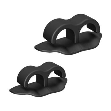 Imagem de UGPLM 2 peças de controle de swing de treinamento de golfe, almofada de aderência auxiliar portátil para iniciantes em esportes ao ar livre unissex, Preto