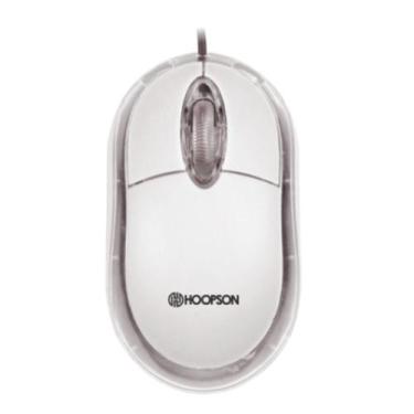 Imagem de Mouse Óptico Hoopson Com Fio Usb 1200 Dpi Ms-035b Branco