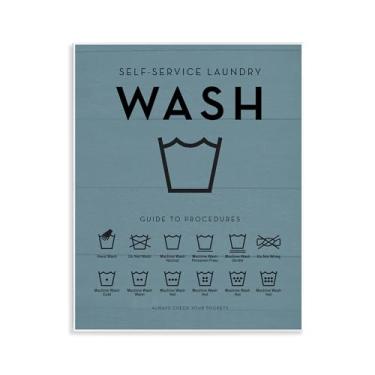 Imagem de Stupell Industries Quadro de lembretes de lavanderia design de arte de placa de parede por Lettered and Lined, 28 x 35 cm