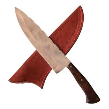 Imagem de Kit Faca Churrasco 15'' 1070 Fosfatizada Gume Polido com Bainha Cod375