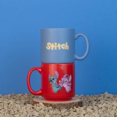 Imagem de Kit Canecas Mini Tina 100ml Stitch - Love