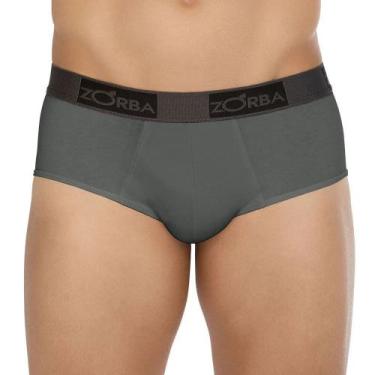 Imagem de Cueca Zorba Slip Comfort Algodão 674, P, Cinza