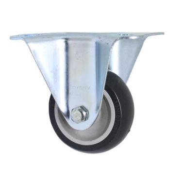 Imagem de Rodizio Fixo Para Carrinhos E Móveis Roda Pvc Fl 312 Bp Mf - Movifacil