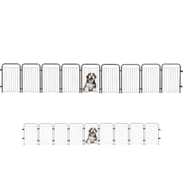 Imagem de Cercado Caes Pet Cachorro Grade Cerca 9 Módulos 51 cm Altura (Preto)