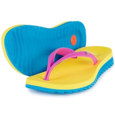 Imagem de Chinelo Kenner Ibiza Anitta Feminino - Amarelo e Azul - 34