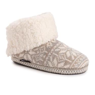Imagem de MUK LUKS Pantufa feminina Melinda, Cinza, X-Large